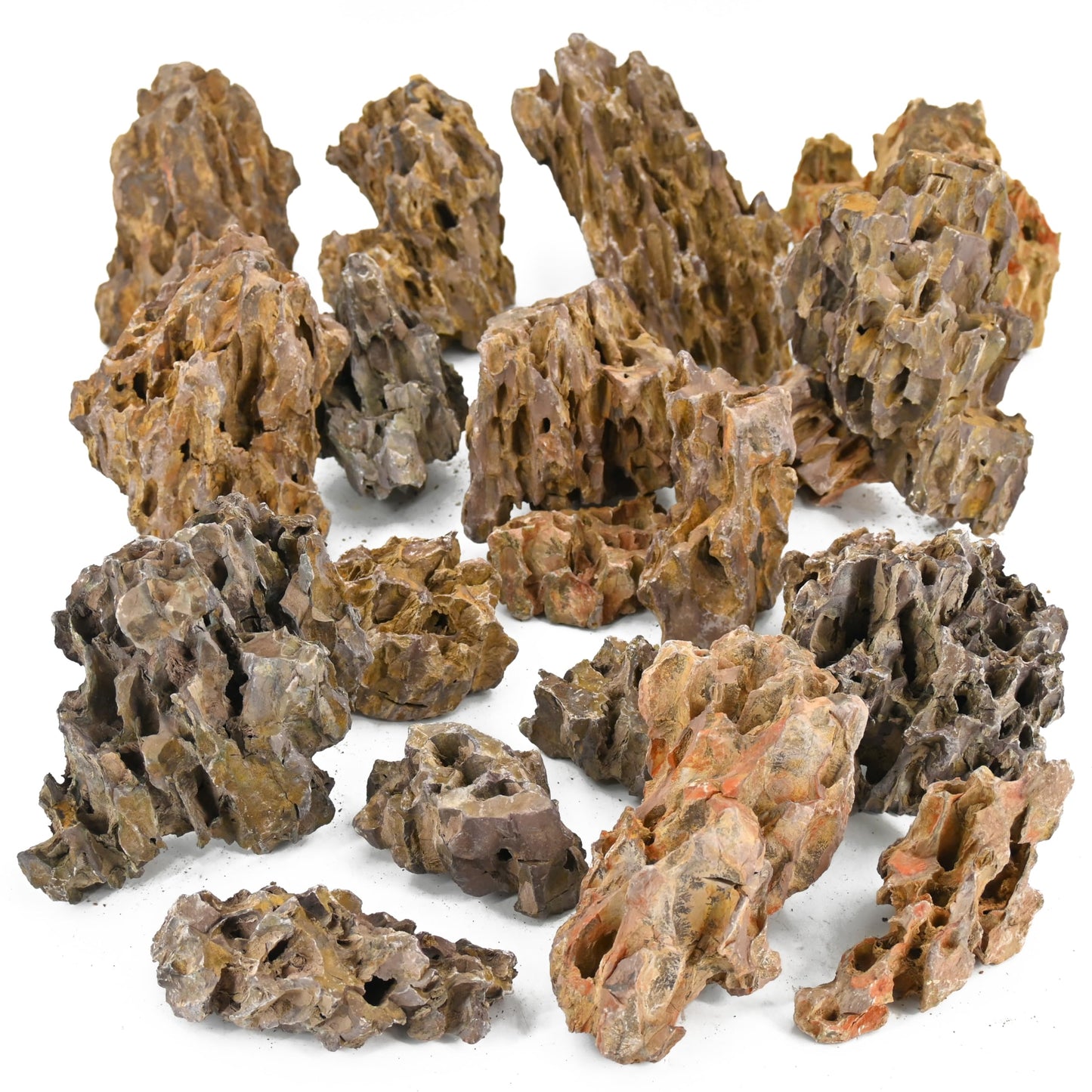 Dragon Stone Aquarium Rocks 5lb Seiryu Stone for Fish Aquariums Landscaping Model Fish Tanks Terrariums Vivariums Paludarium Amphibian Enclosures(2-4 inches) - Furr-Reel
