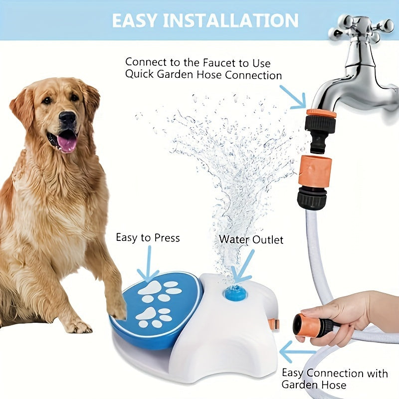 Pet Step-On Outdoor Water Fountain Toy - Furr-Reel