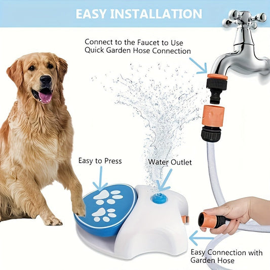 Pet Step-On Outdoor Water Fountain Toy - Furr-Reel