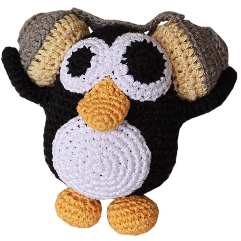 Knit Knacks Organic Cotton Pet & Dog, Puffin or Hipster Penguin - Furr-Reel