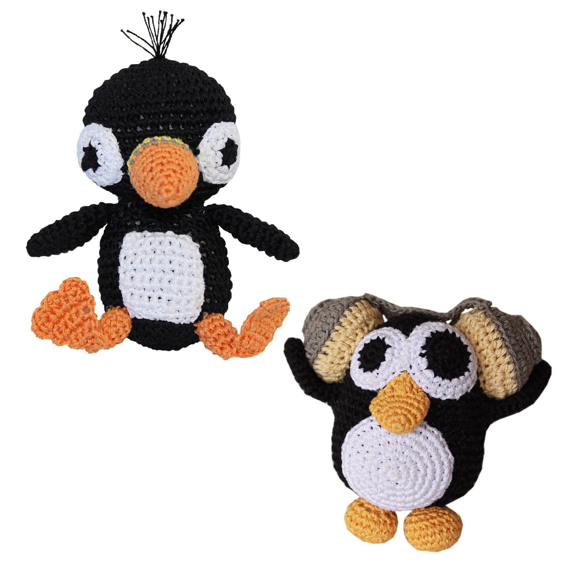 Knit Knacks Organic Cotton Pet & Dog, Puffin or Hipster Penguin - Furr-Reel