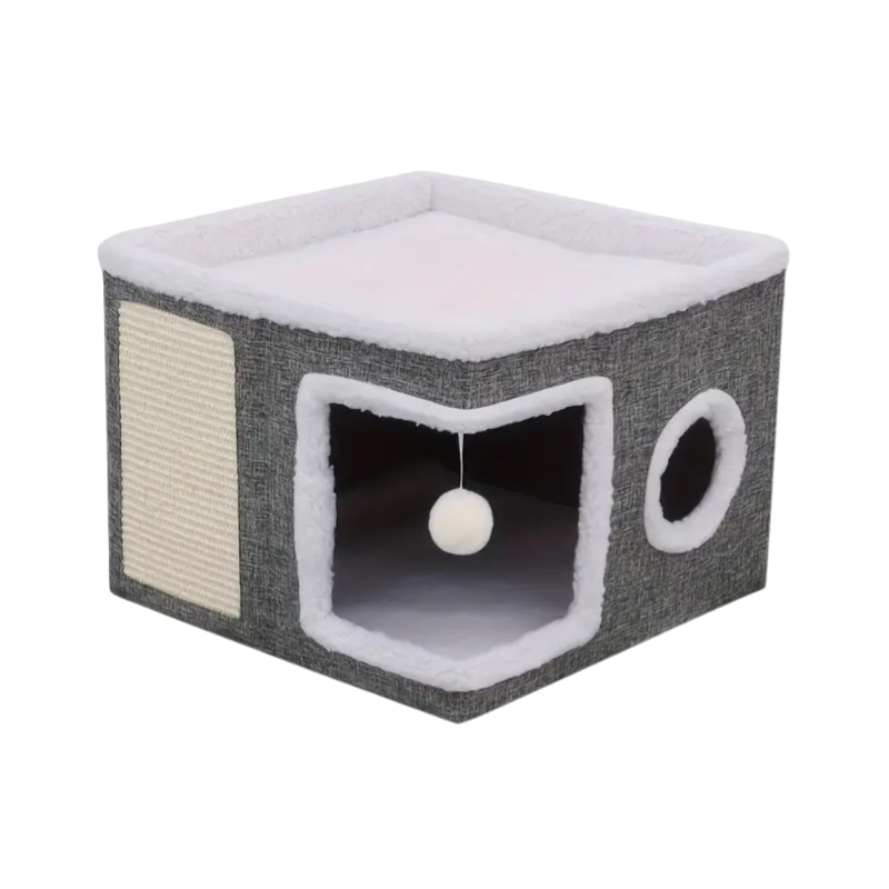NNETM Double-Layer Cat Bed Cave Sofa - Furr-Reel