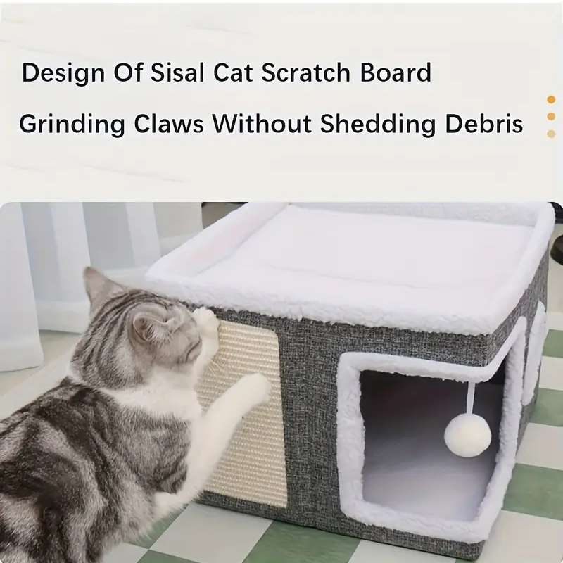NNETM Double-Layer Cat Bed Cave Sofa - Furr-Reel